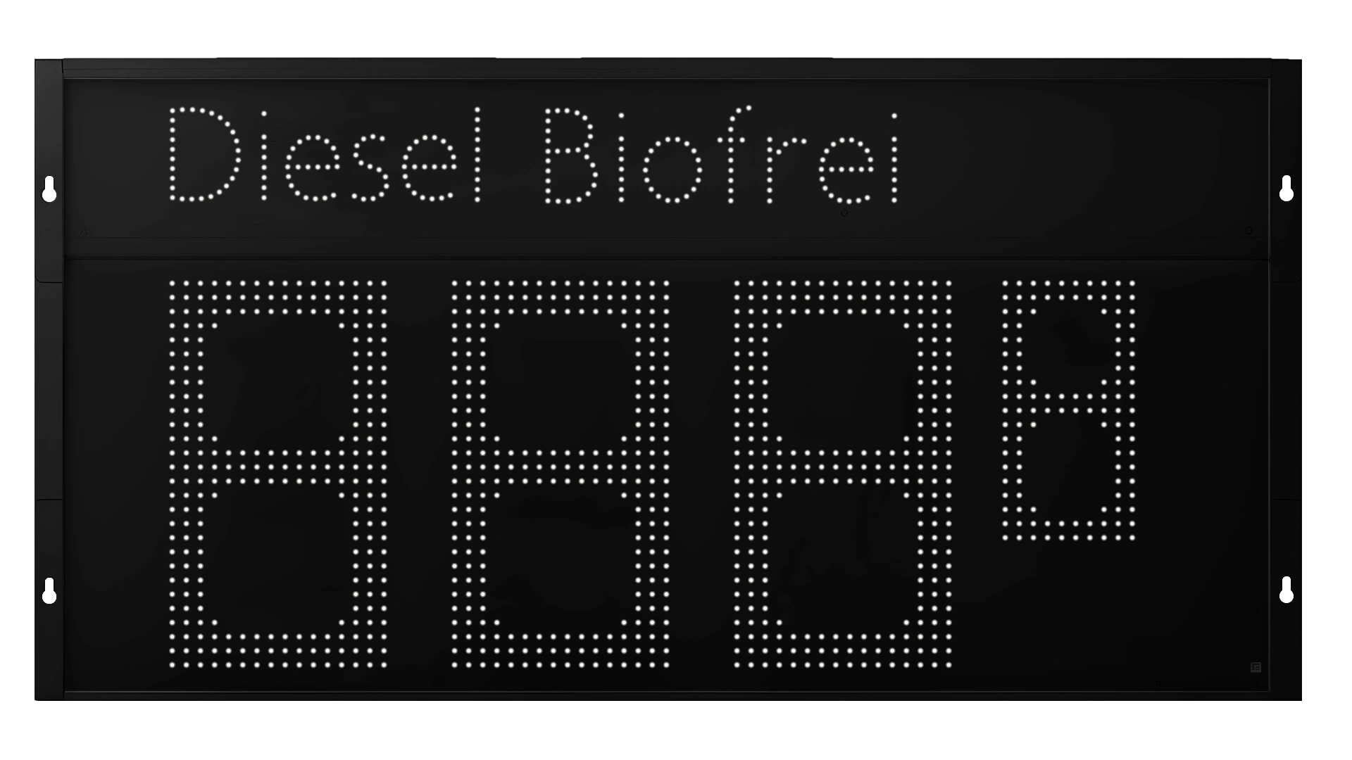 Diesel 400 Preisanzeige BXL Tankstelle